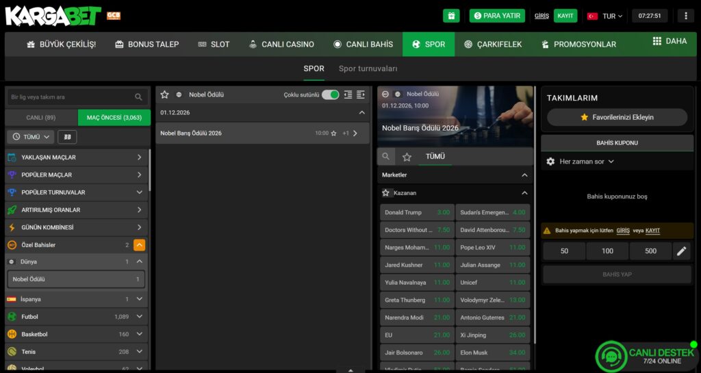 kargabet spor bahisleri